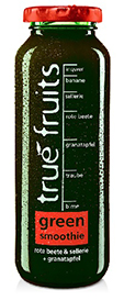 true fruits green smoothie no. 3 - Zu erkennen ist er an dem roten Deckel und Label