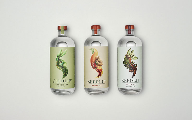 Die neue Generation alkoholfreier Spirituosen für die Home Bar: Seedlip in seinen drei Varianten gemixt mit Tonic