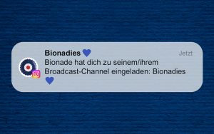 Bionadies – BIONADE launcht Broadcast Channel