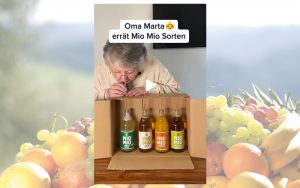 Erfolgreiche Social Media-Kampagne wird fortgesetzt: Mio Mio Oma Marta begeistert Millionenpublikum mit Tik Tok-Videos