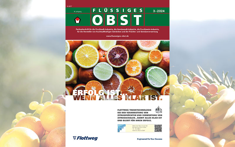 Die Ausgabe 3-2024 von FLÜSSIGES OBST ist online!