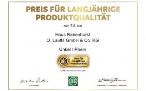 Produktqualität als Markenkern: Zum 13. Mal erhält Haus Rabenhorst den begehrten DLG-Preis für langjährige Produktqualität