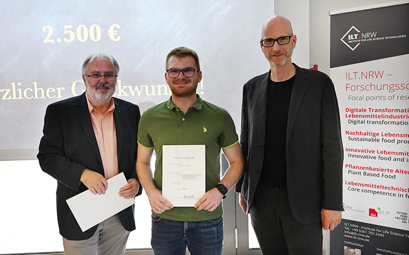TH-OWL-Student Jannik Nolte wird für seine Masterarbeit mit dem Heinrich-Stockmeyer-Nachwuchspreis ausgezeichnet